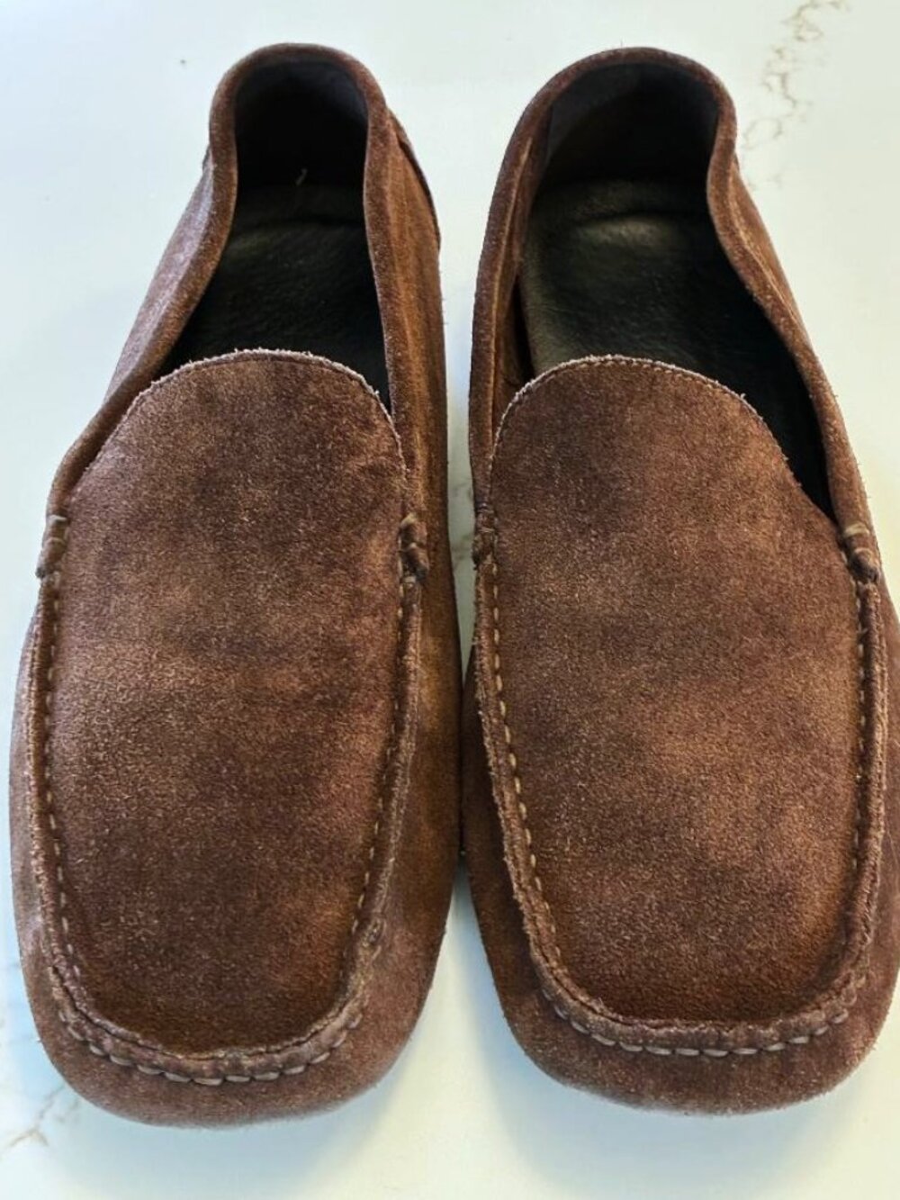 J. Crew Brown Brown Suede Slip On Loafer Moc Driving Casual Dress Mens Shoe 9.5M